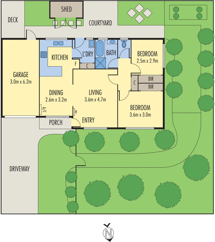 2/13 Church Street, Grovedale VIC 3216 - Floorplan