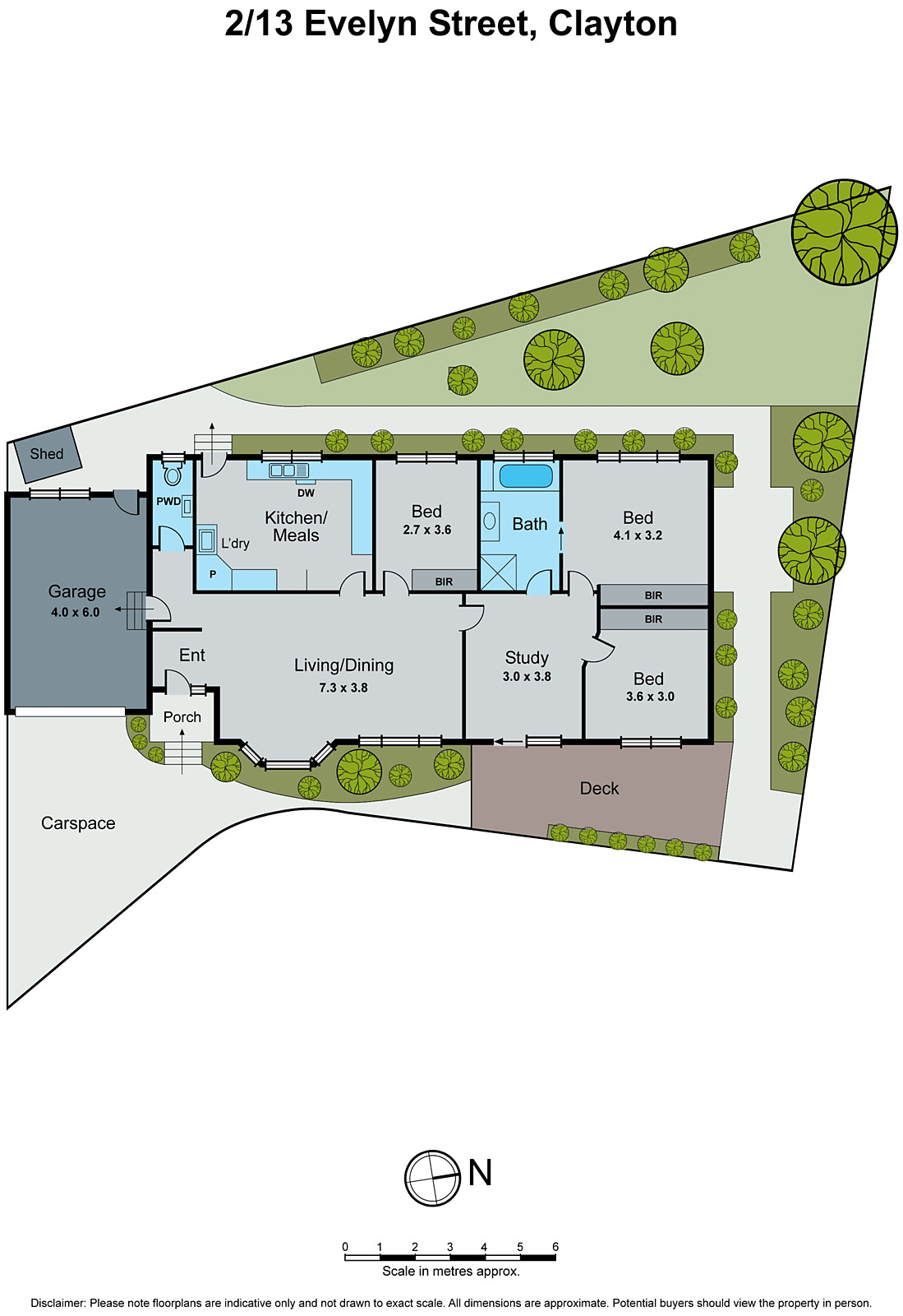 2/13 Evelyn Street, Clayton VIC 3168 - Floorplan