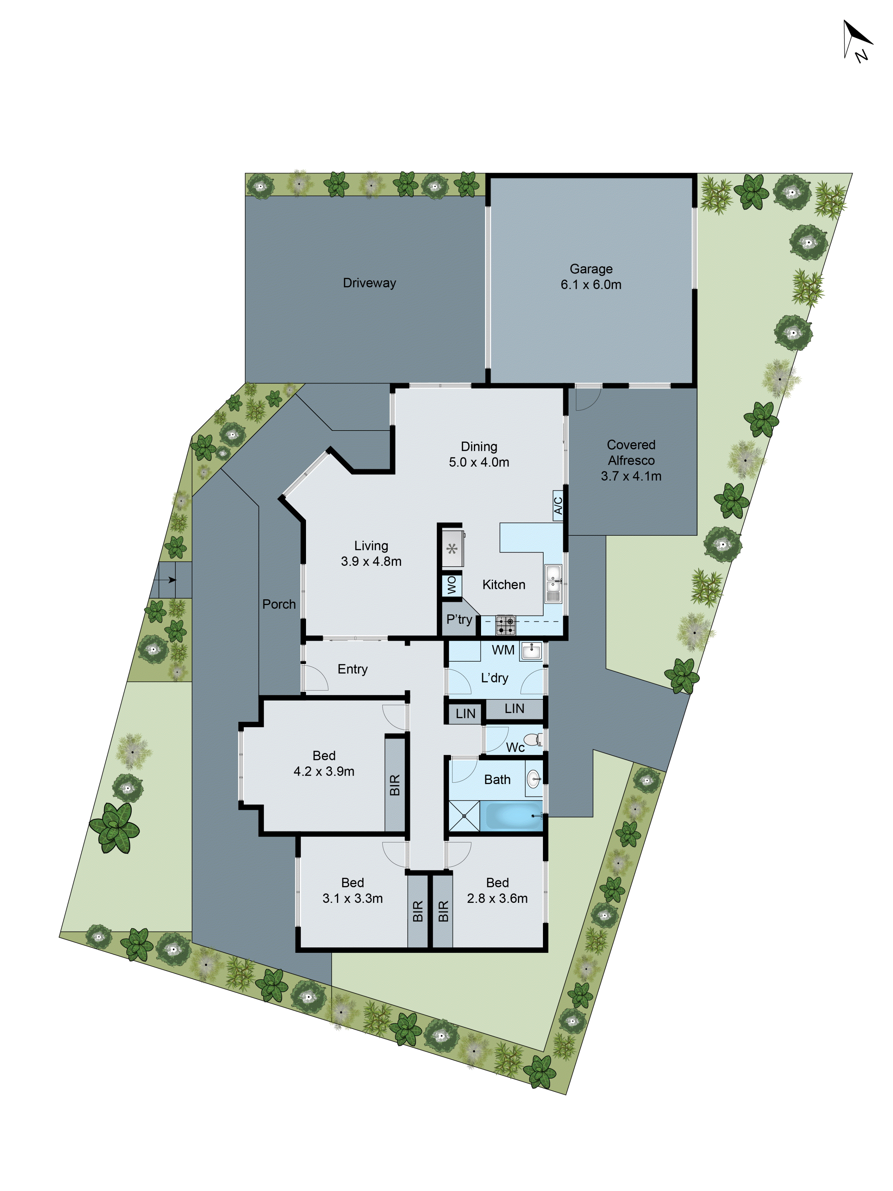 2/13 Finningley Court, Highton VIC 3216 - Floorplan