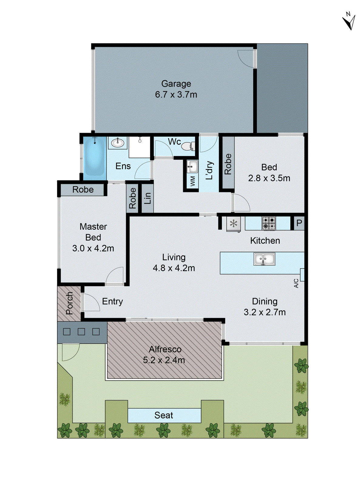 2/13 Fraser Street, Herne Hill VIC 3218 - Floorplan