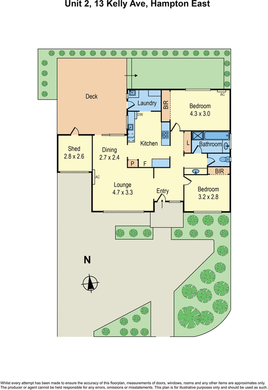 2/13 Kelly Avenue, Hampton East VIC 3188 - Floorplan