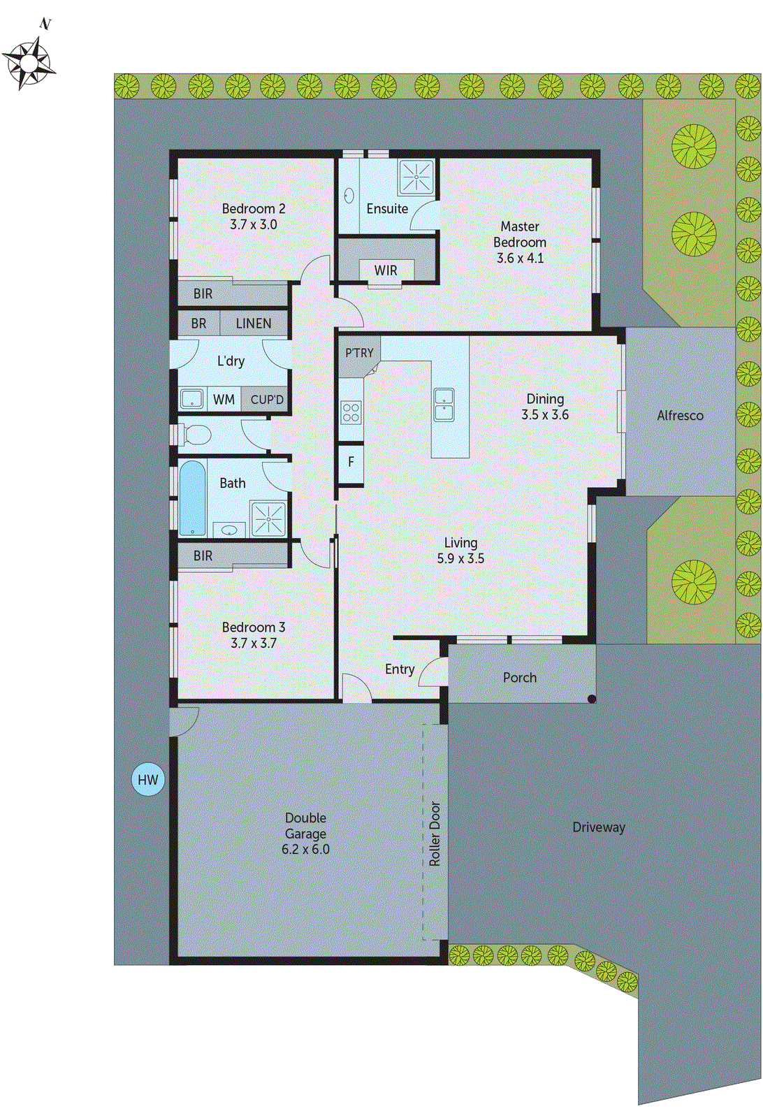 2/13 Matthews Street, Grovedale VIC 3216 - Floorplan