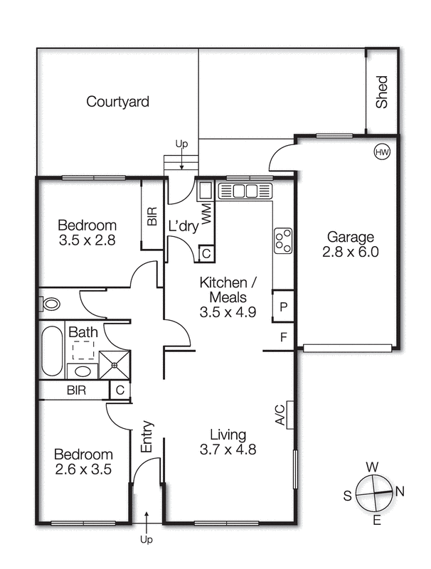 2/13 Muir Street, Highett VIC 3190 - Floorplan