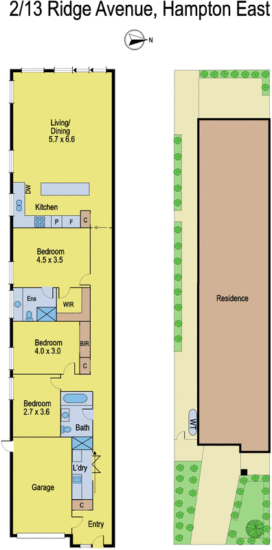 2/13 Ridge Avenue, Hampton East VIC 3188 - Floorplan