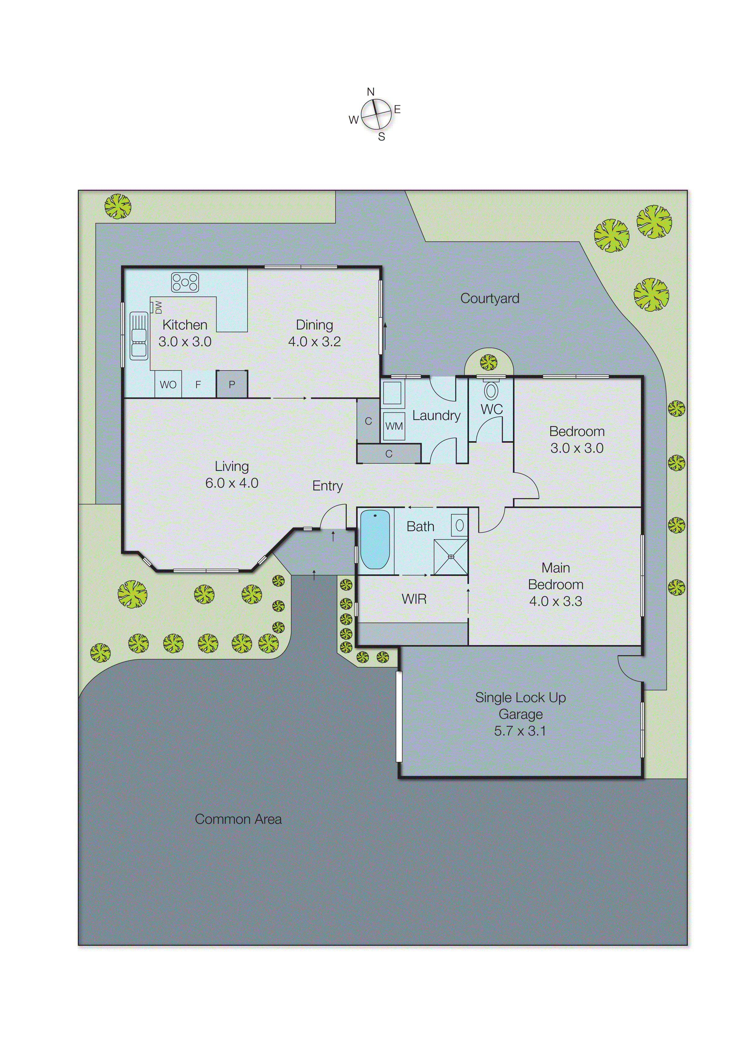 2/13 Voltri Street, Cheltenham VIC 3192 - Floorplan