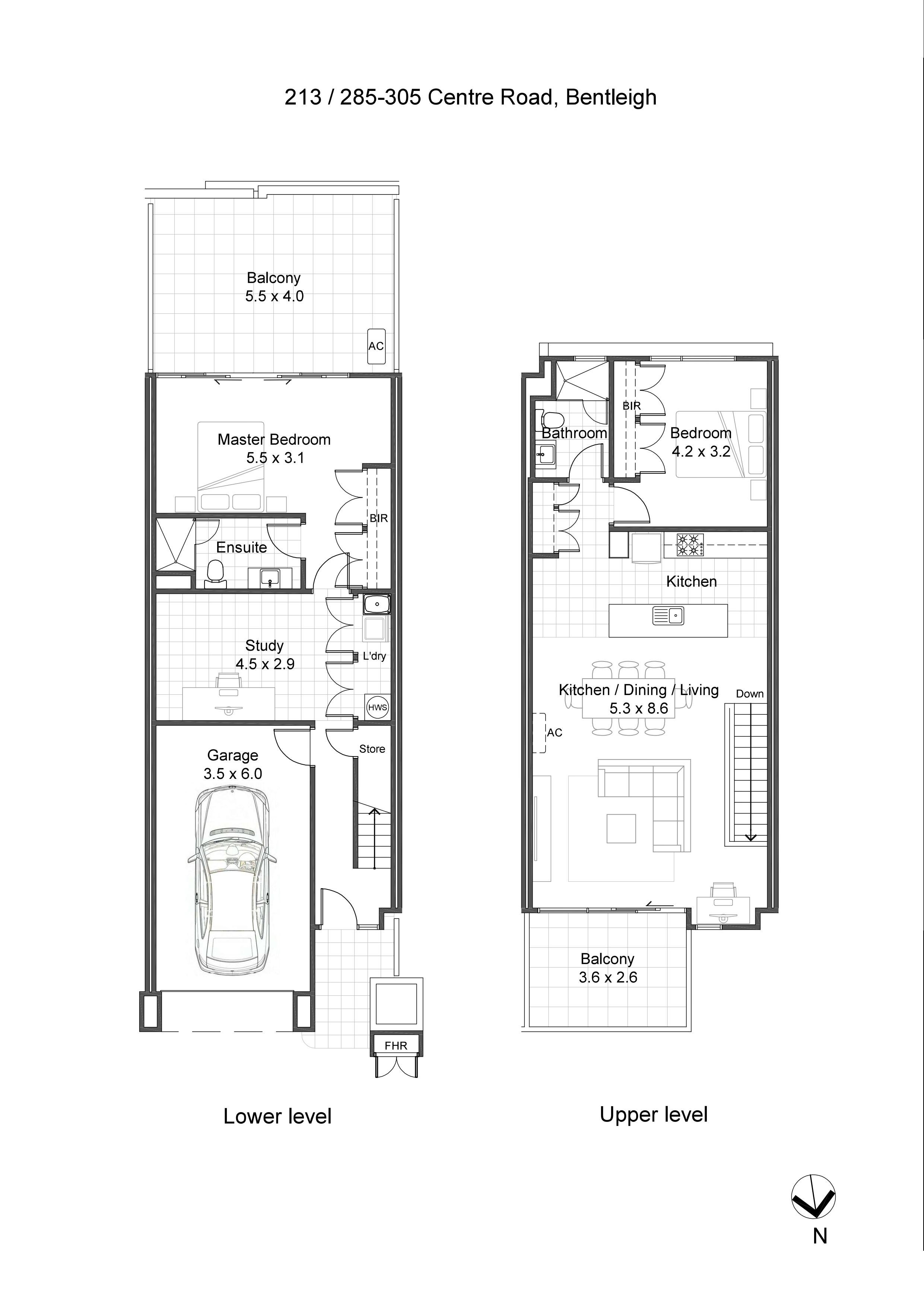 213/285 Centre  Road, BENTLEIGH VIC 3204 - Floorplan