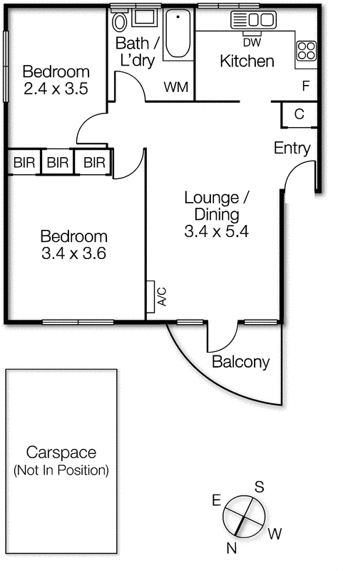 21/350 Dandenong Road, St Kilda East VIC 3183 - Floorplan