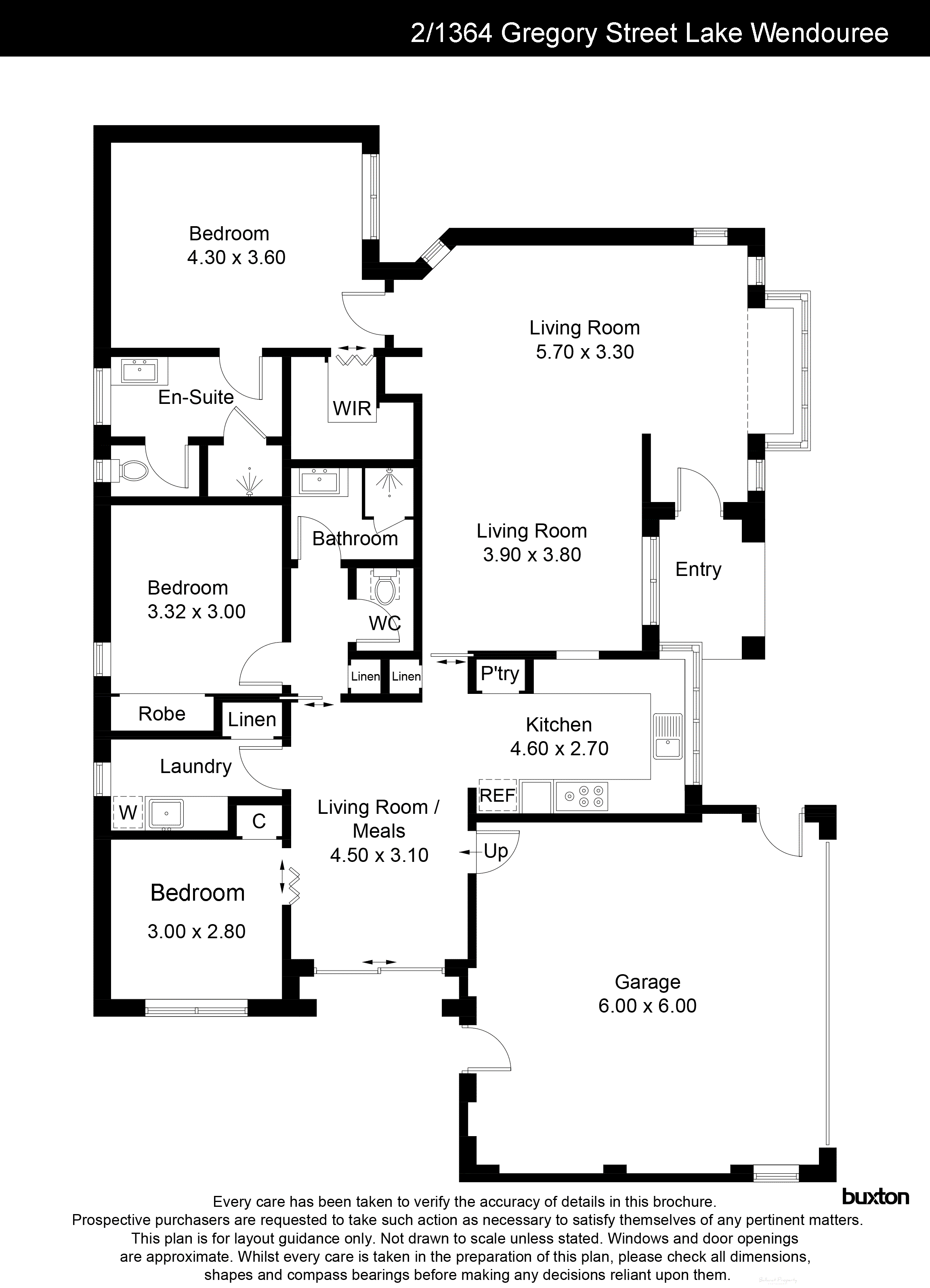 2/1364 Gregory Street, Lake Wendouree VIC 3350 - Floorplan