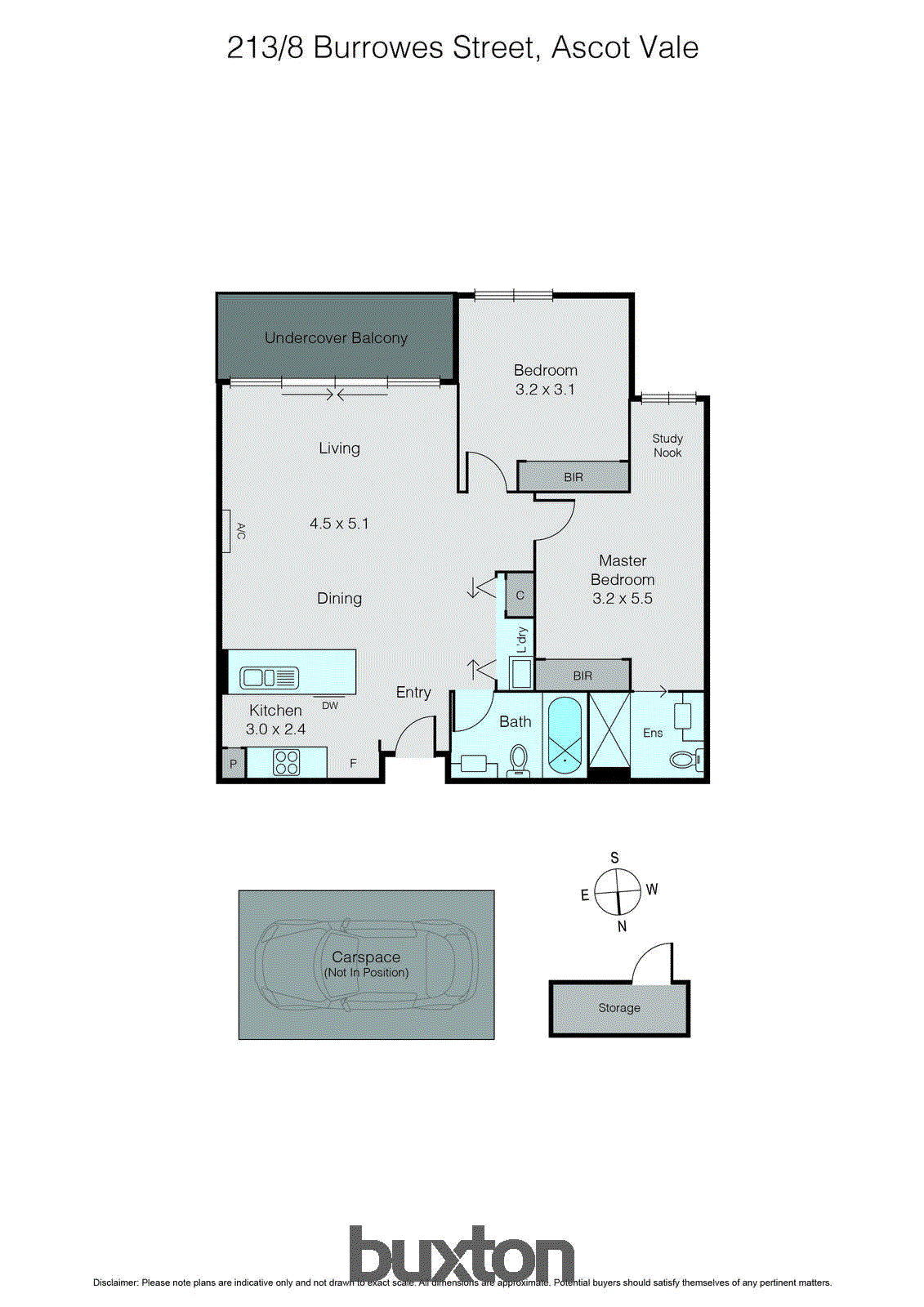 213/8 Burrowes Street, Ascot Vale VIC 3032 - Floorplan