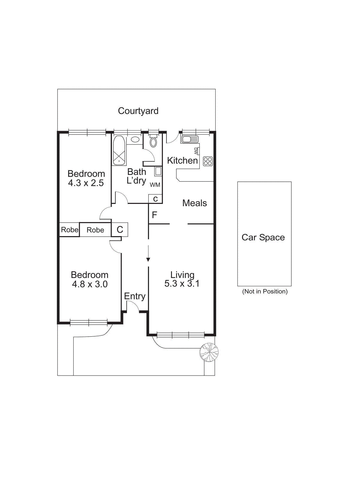 2/14 Blenheim Street, Bentleigh East VIC 3165 - Floorplan