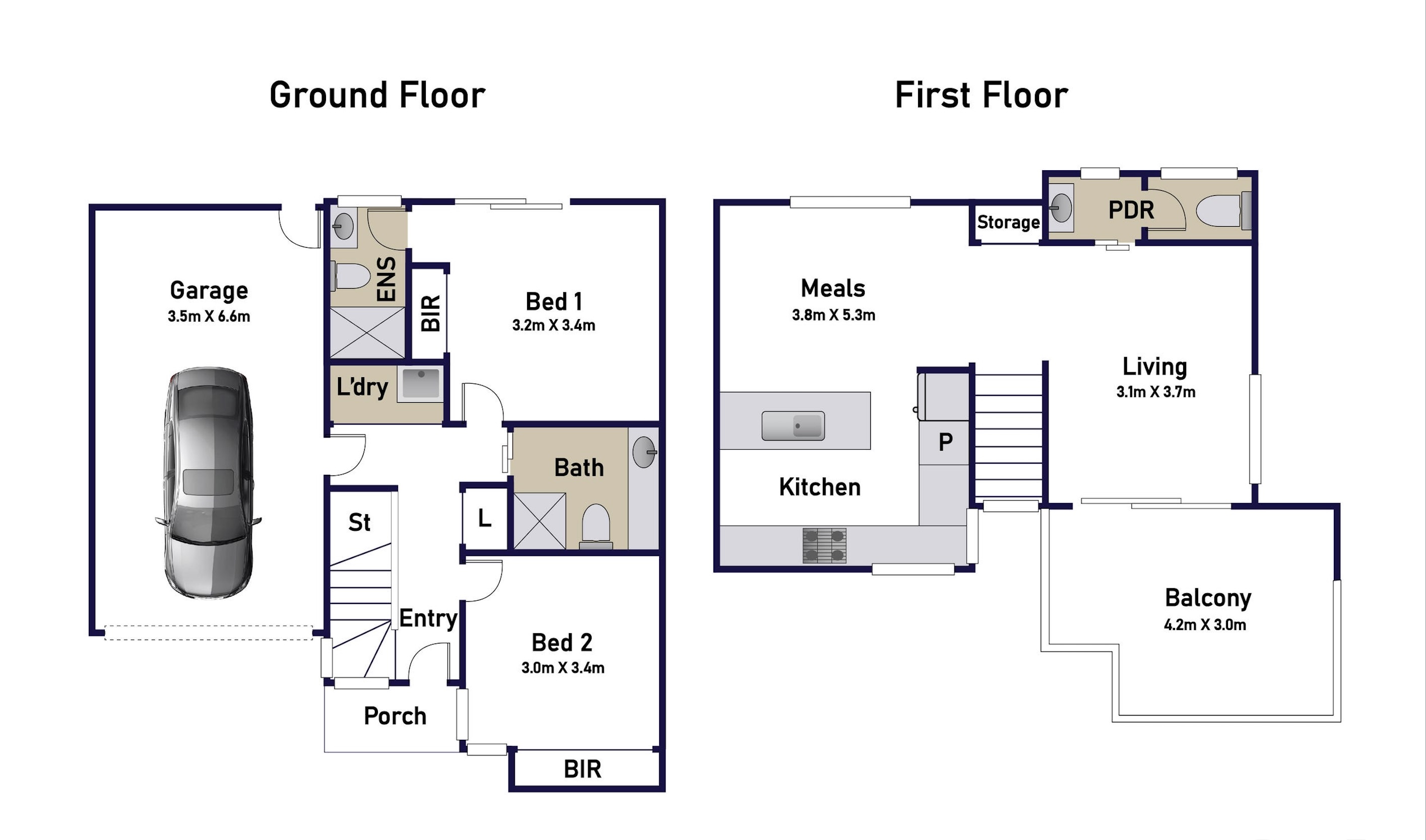 2/14 Clarendon Parade, West Footscray VIC 3012 - Floorplan