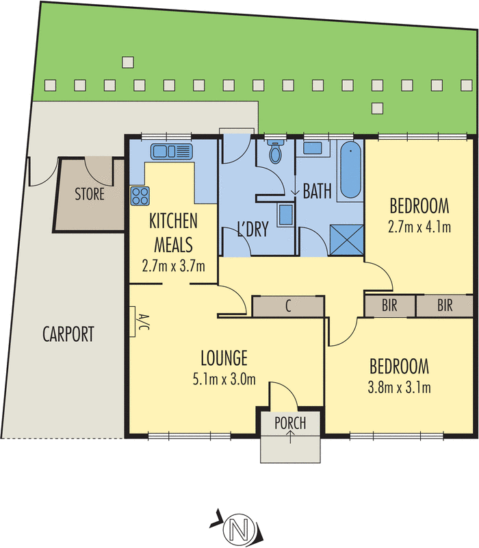 2/14 Fulton Crescent, Burwood VIC 3125 - Floorplan