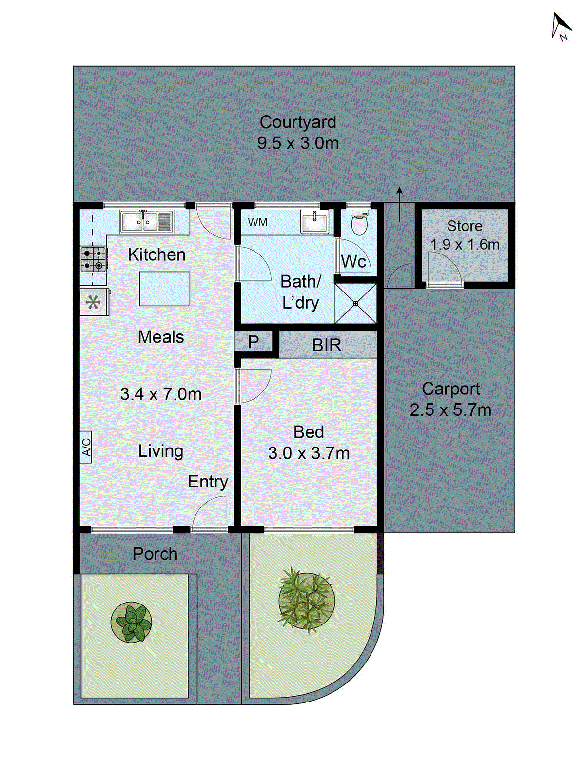 2/14 Hennessy Avenue, Herne Hill VIC 3218 - Floorplan