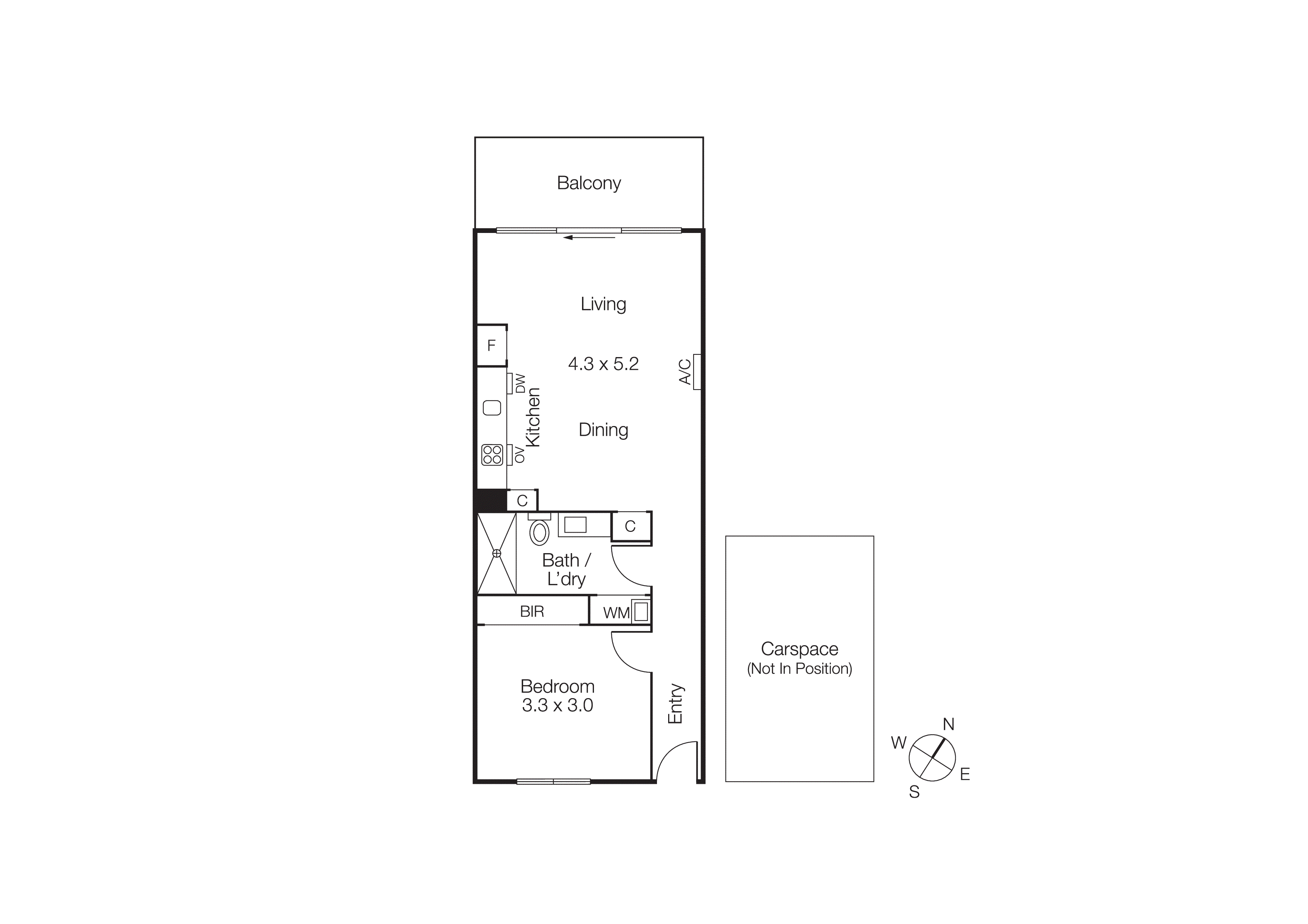 214/163 Fitzroy Street, St Kilda VIC 3182 - Floorplan