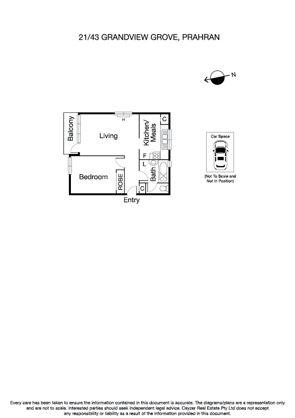 21/43 Grandview Grove, PRAHRAN VIC 3181 - Floorplan