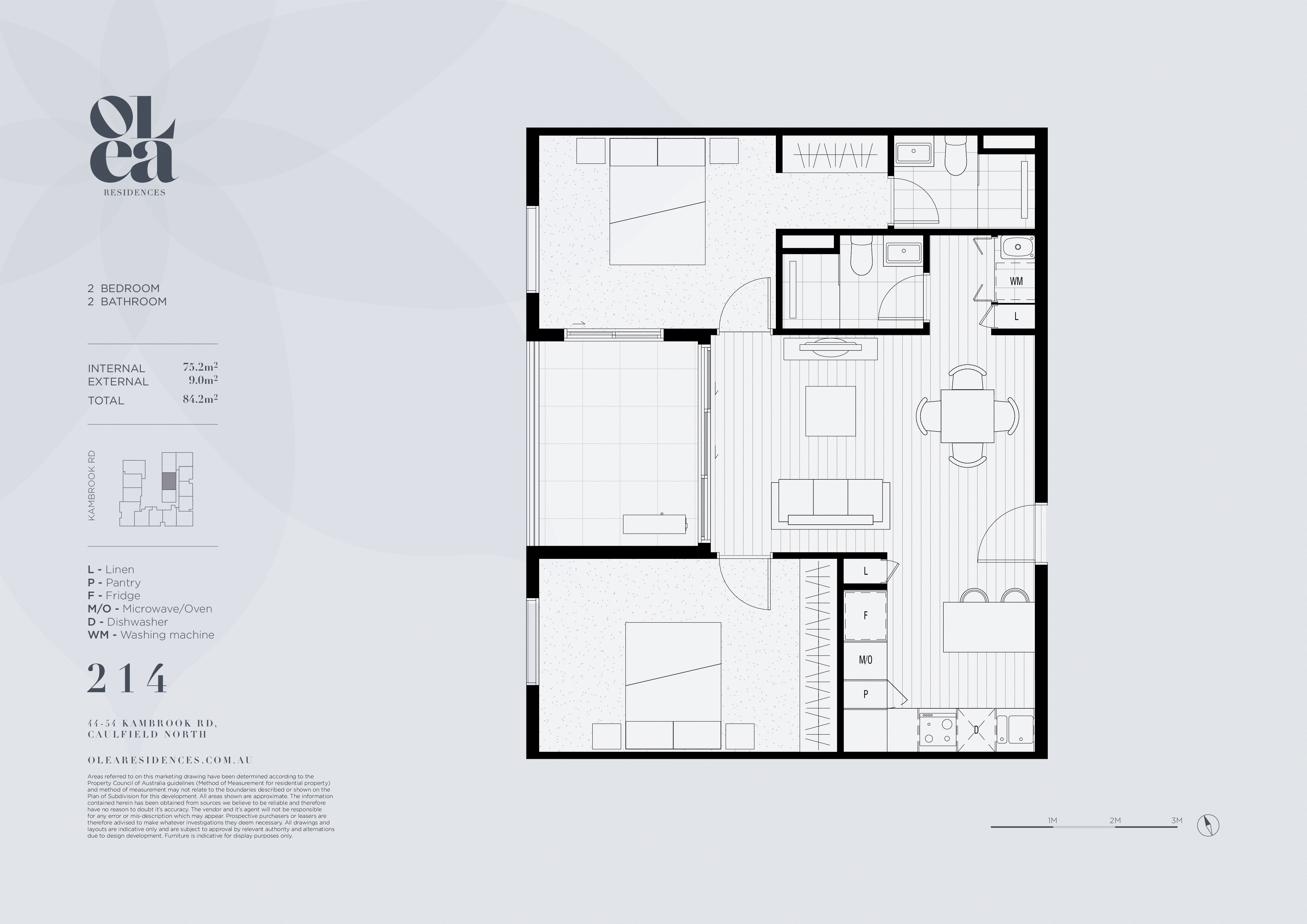 214/44-54 Kambrook Road, Caulfield North VIC 3161 - Floorplan
