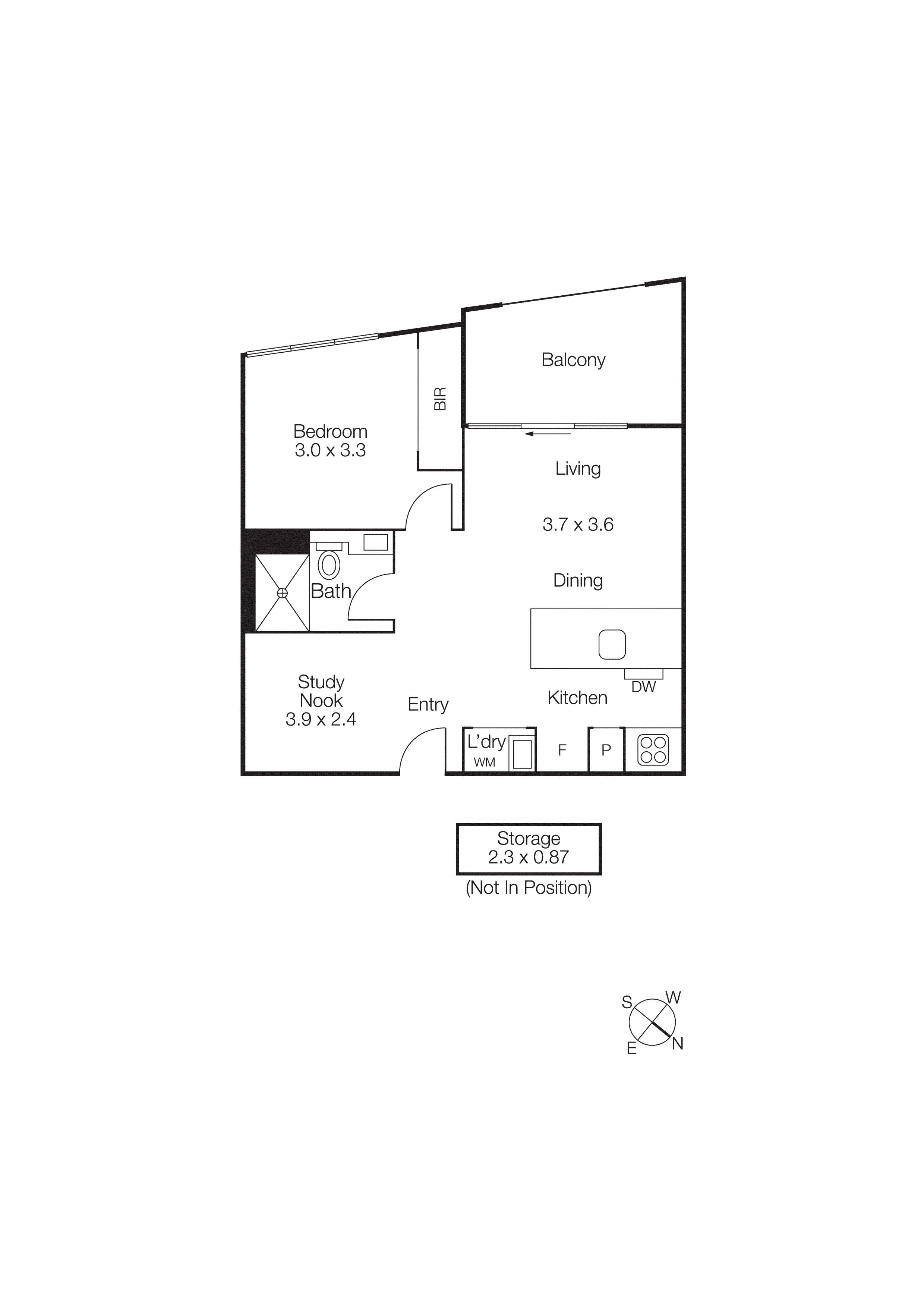 214/54 Boundary Street, South Melbourne VIC 3205 - Floorplan