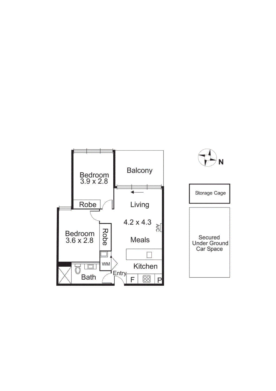 214/85 Market Street, South Melbourne VIC 3205 - Floorplan
