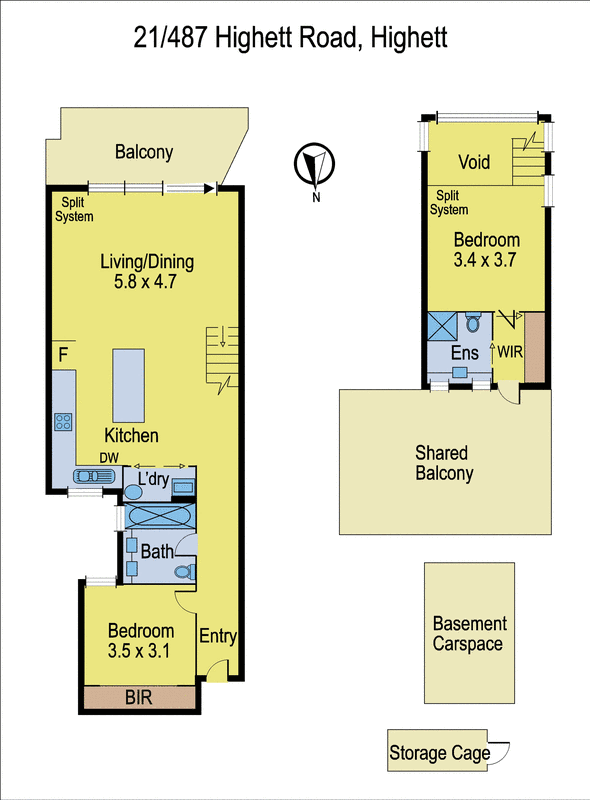 21/487 Highett Road, Highett VIC 3190 - Floorplan