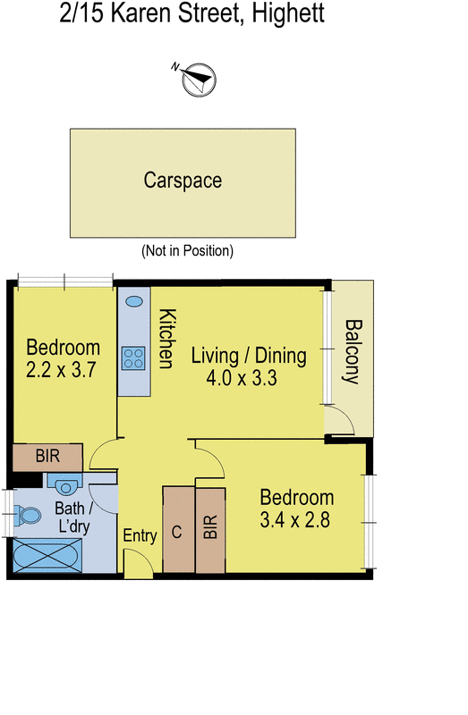 2/15 Karen Street, Highett VIC 3190 - Floorplan
