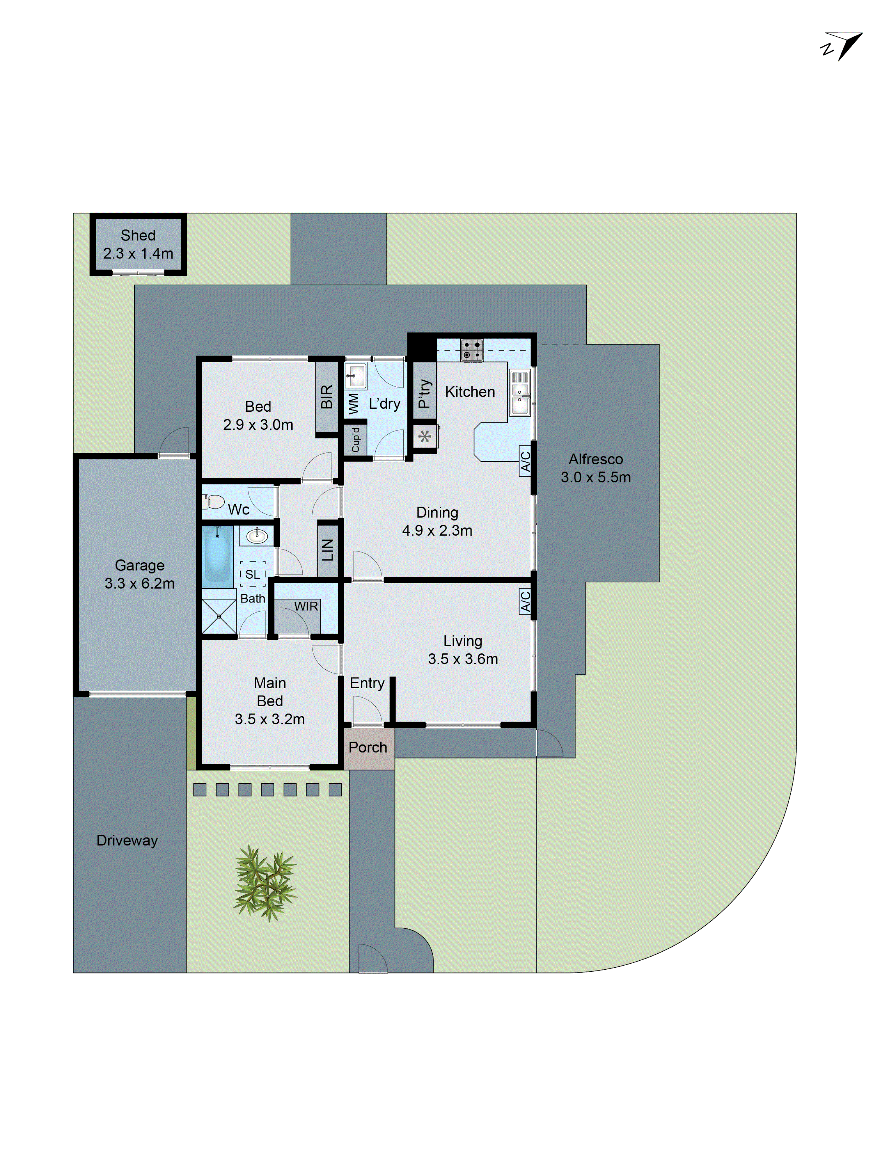 2/156 South Valley Road, Highton VIC 3216 - Floorplan