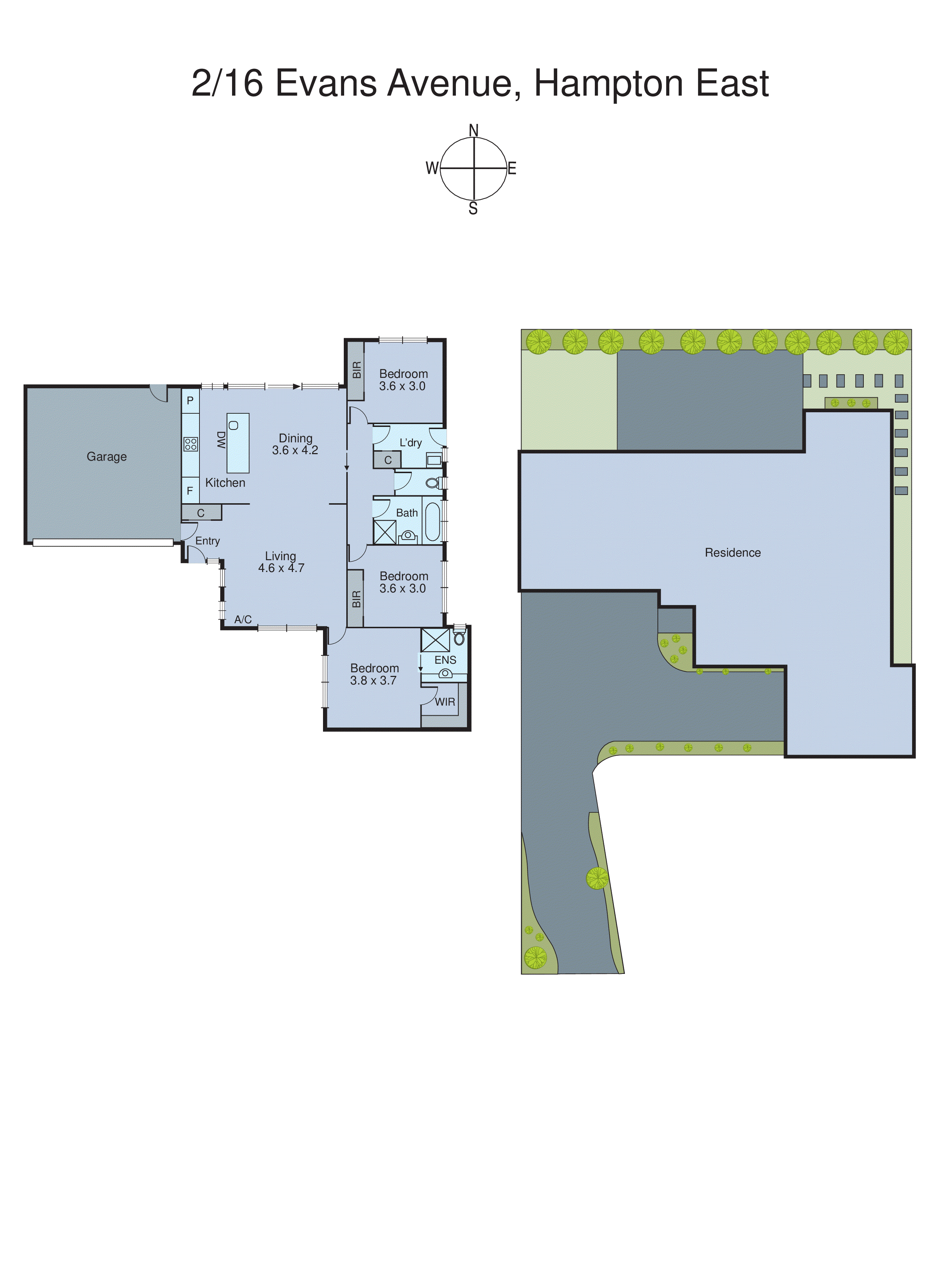 2/16 Evans Avenue, Hampton East VIC 3188 - Floorplan