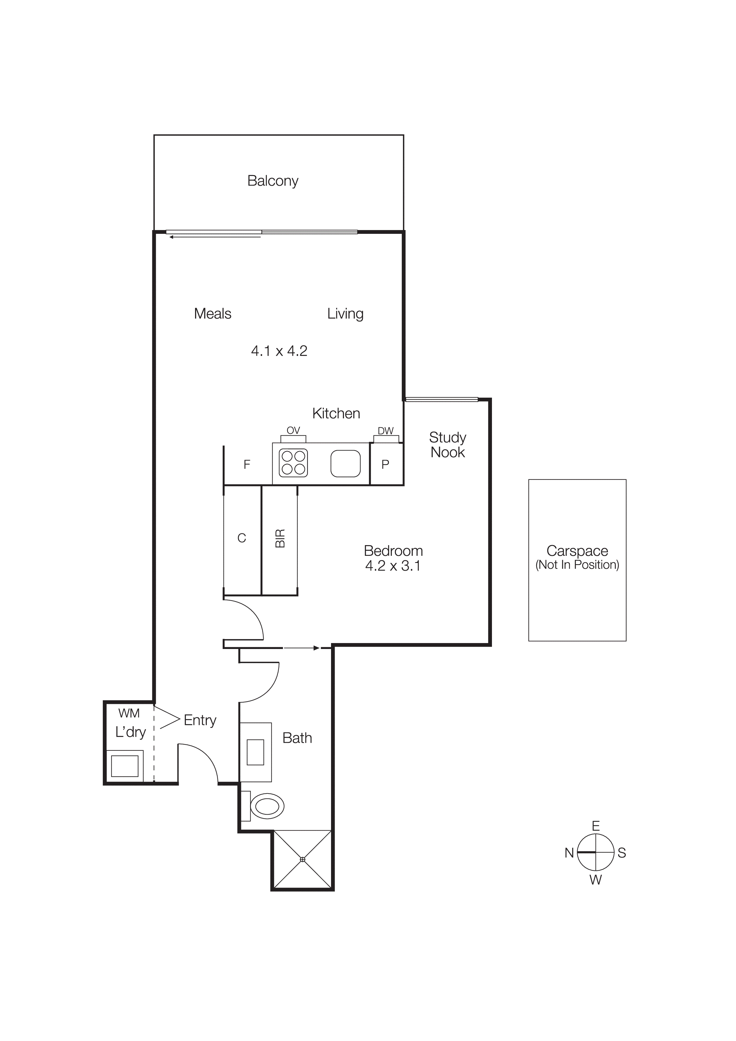 216/26 Warleigh Grove, Brighton VIC 3186 - Floorplan
