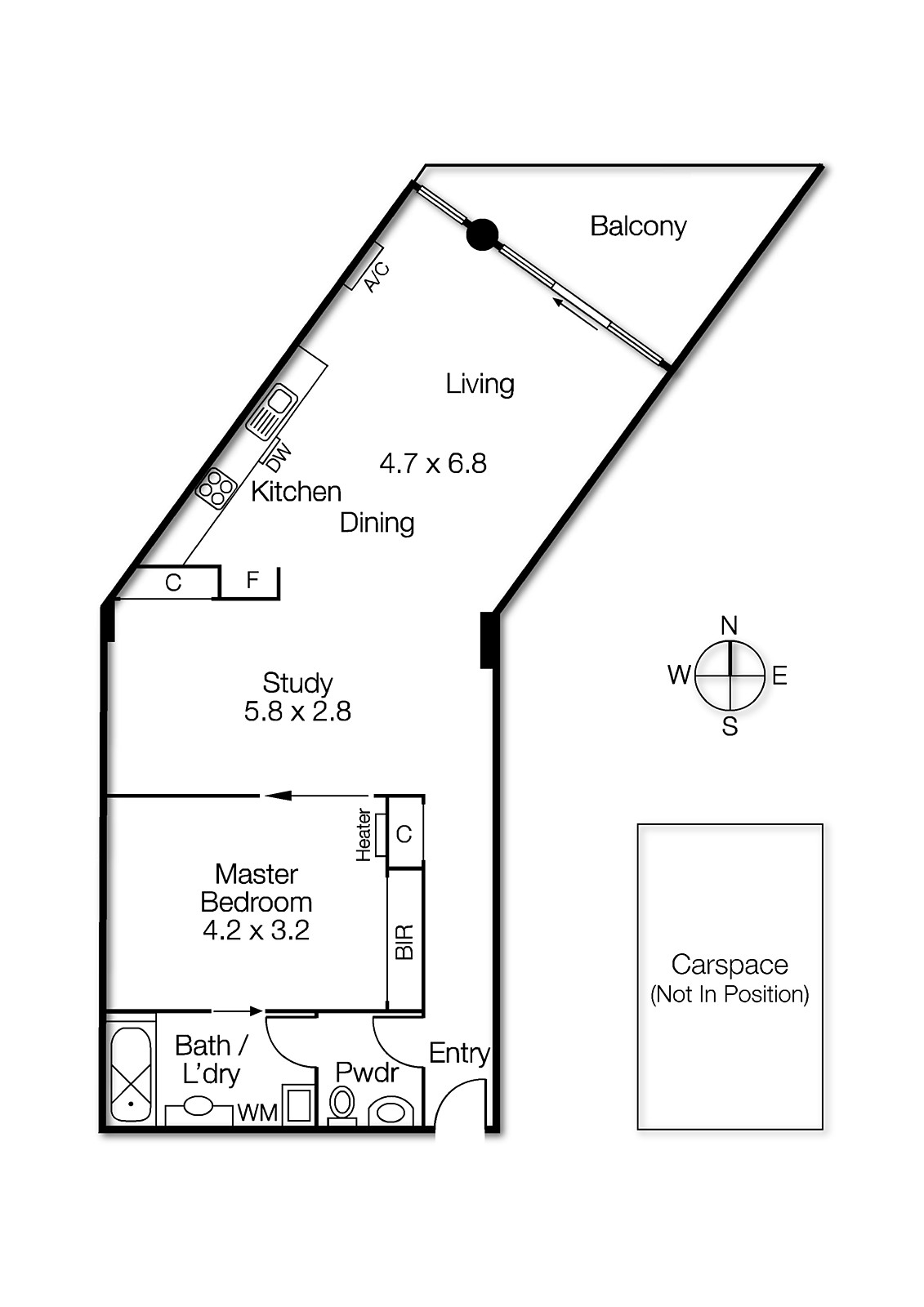 216/3-7 Alma Road, St Kilda VIC 3182 - Floorplan