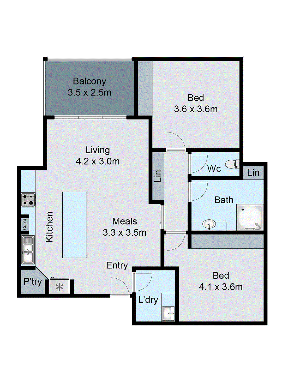 2/168 Francis Street, Belmont VIC 3216 - Floorplan