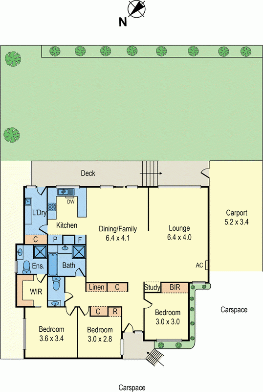2/17 Belle Crescent, MORDIALLOC VIC 3195 - Floorplan
