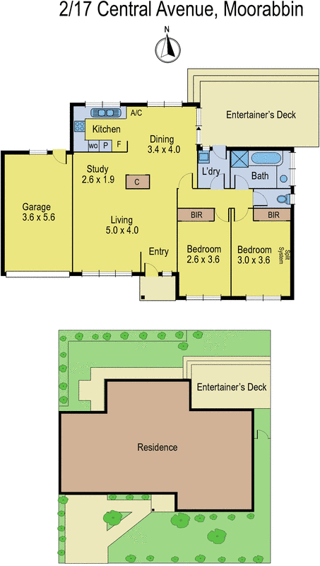 2/17 Central Avenue, Moorabbin VIC 3189 - Floorplan