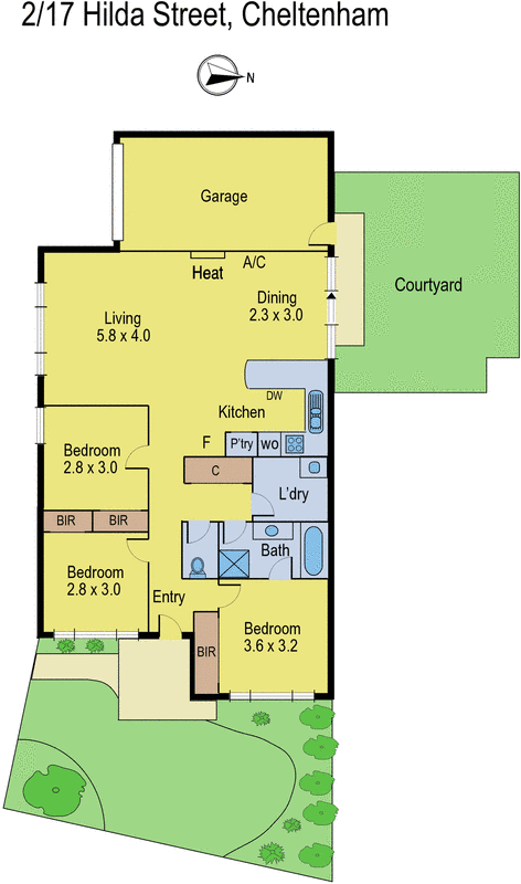 2/17 Hilda Street, Cheltenham VIC 3192 - Floorplan