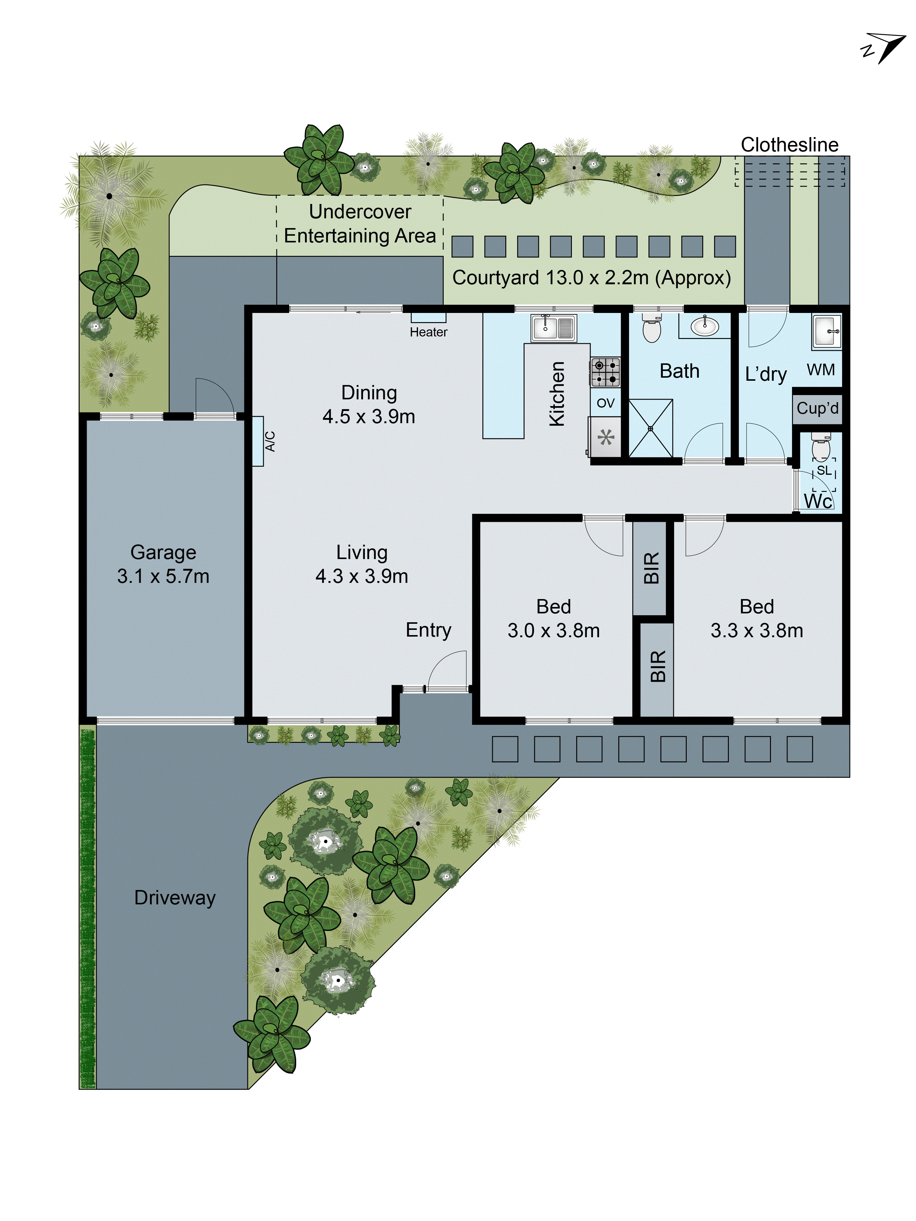 2/17 Lilac Street, Bentleigh East VIC 3165 - Floorplan