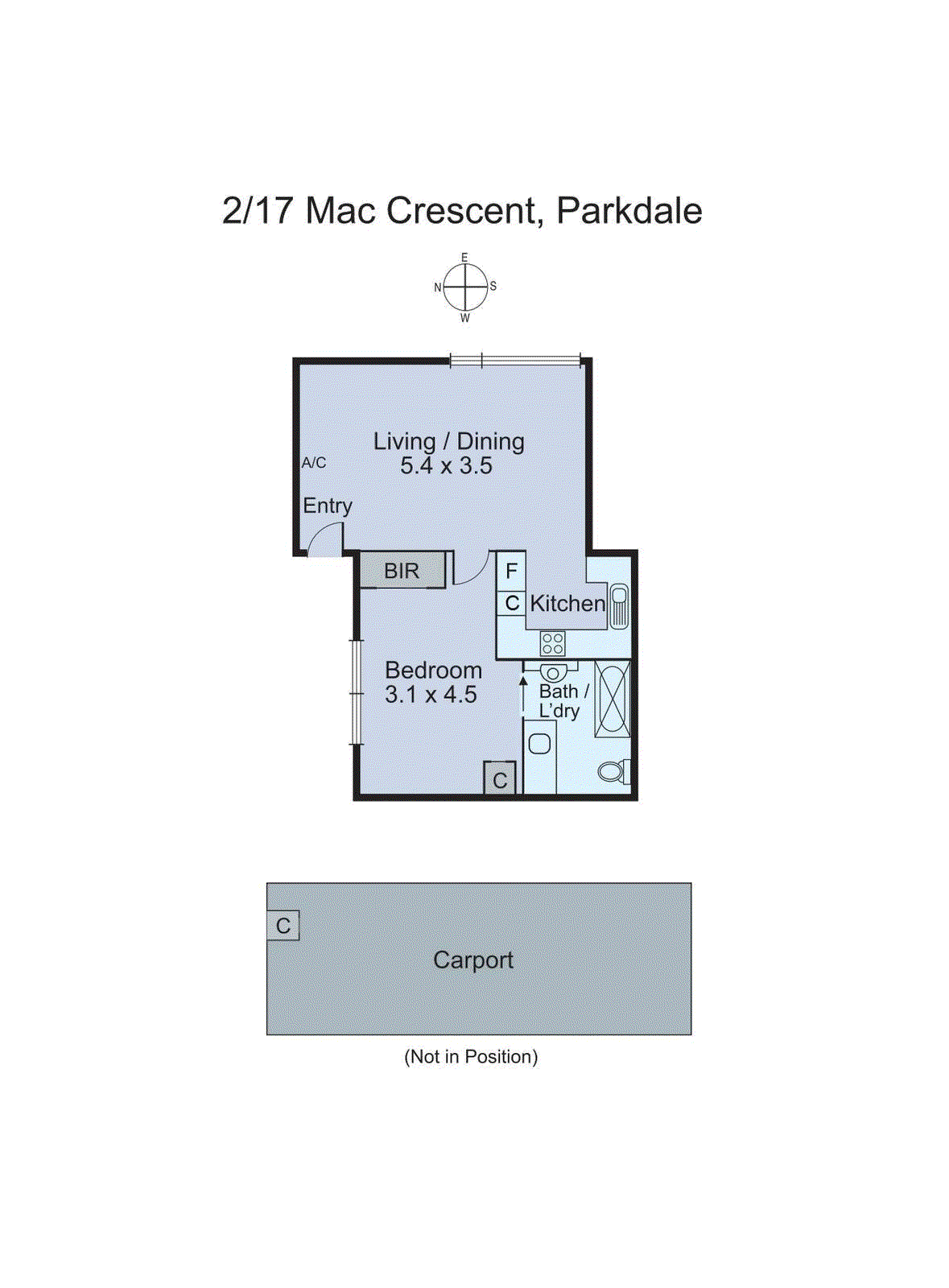 2/17 Mac Crescent, Parkdale VIC 3195 - Floorplan