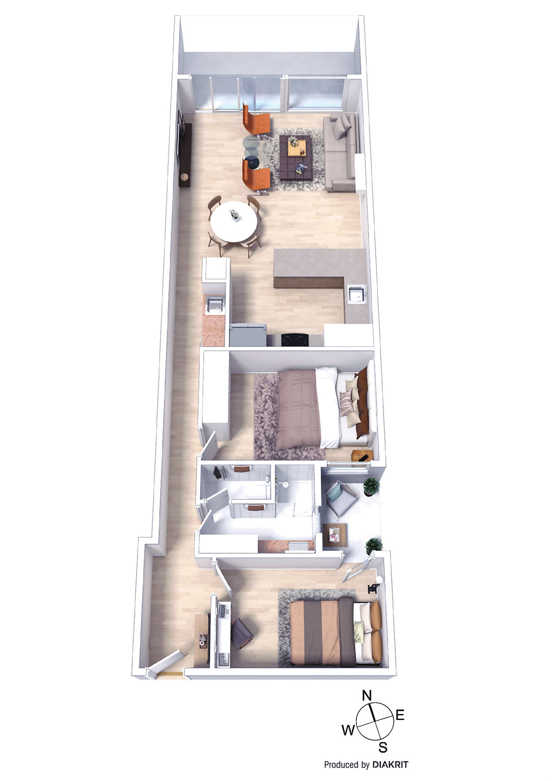 2/17 Small Street, Hampton VIC 3188 - Floorplan