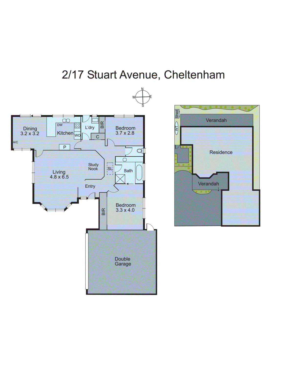 2/17 Stuart Avenue, Cheltenham VIC 3192 - Floorplan