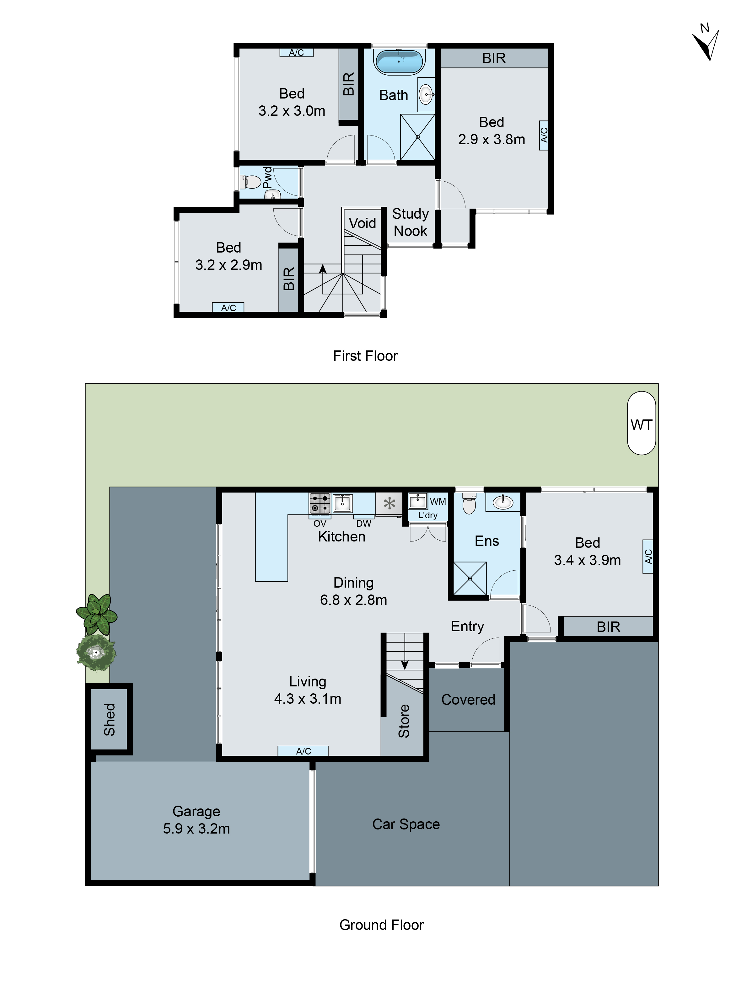 2/170 Ferntree Gully Road, OAKLEIGH EAST VIC 3166 - Floorplan