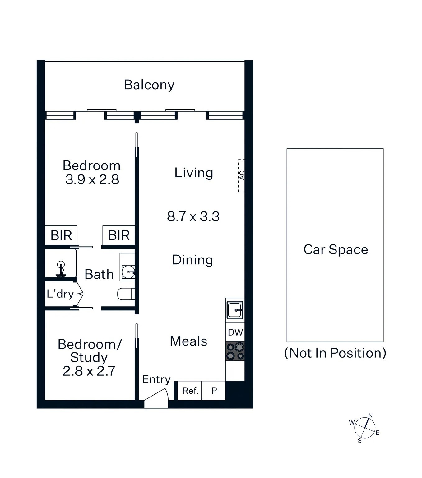 217/74 Queens Road, Melbourne VIC 3004 - Floorplan