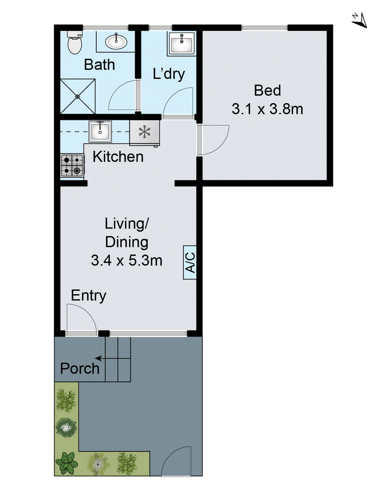 2/18 Bakewell Street, Herne Hill VIC 3218 - Floorplan