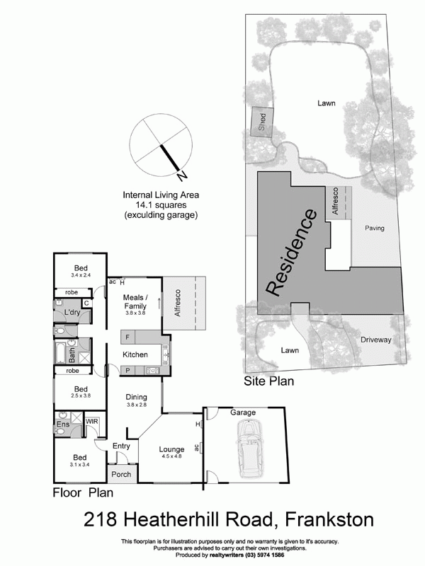 218 Heatherhill Road, FRANKSTON VIC 3199 - Floorplan