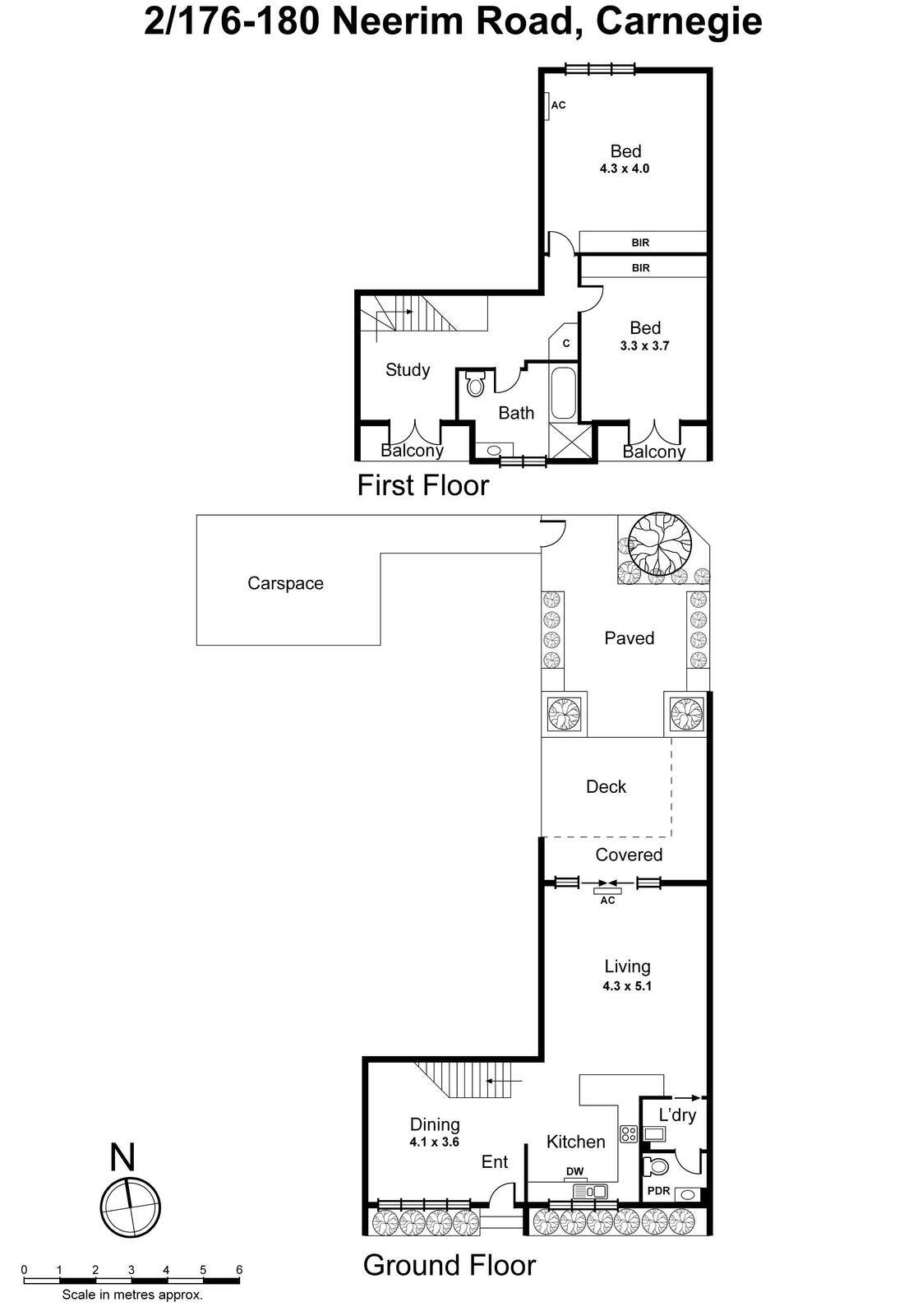 2/180 Neerim Road, Carnegie VIC 3163 - Floorplan