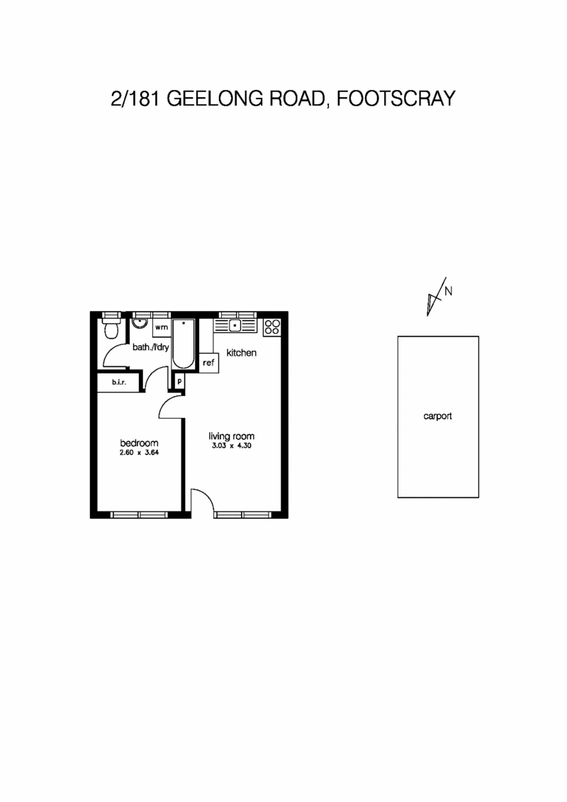 2/181 Geelong Road, SEDDON VIC 3011 - Floorplan