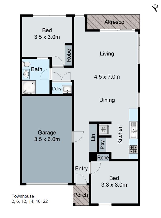 2/182-188 Cox Road, LOVELY BANKS VIC 3213 - Floorplan