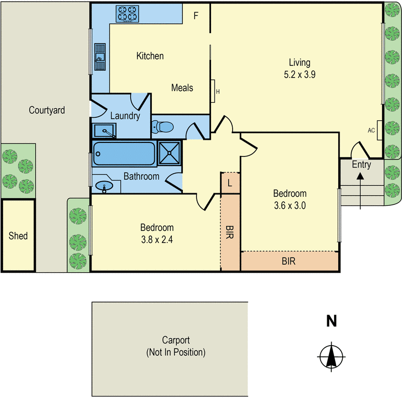 2/182 Weatherall Road, Cheltenham VIC 3192 - Floorplan