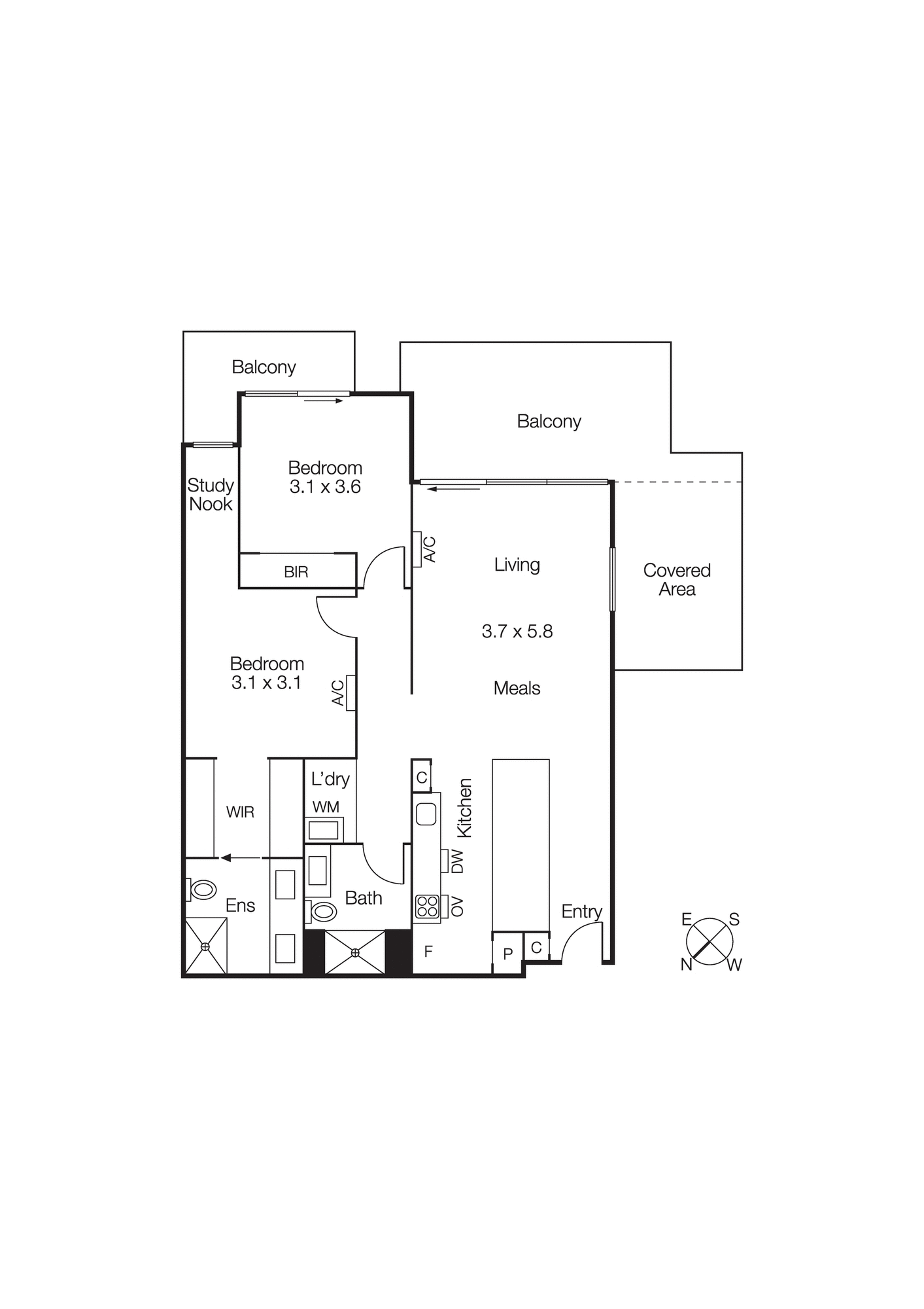 218/380 Bay Street, Brighton VIC 3186 - Floorplan