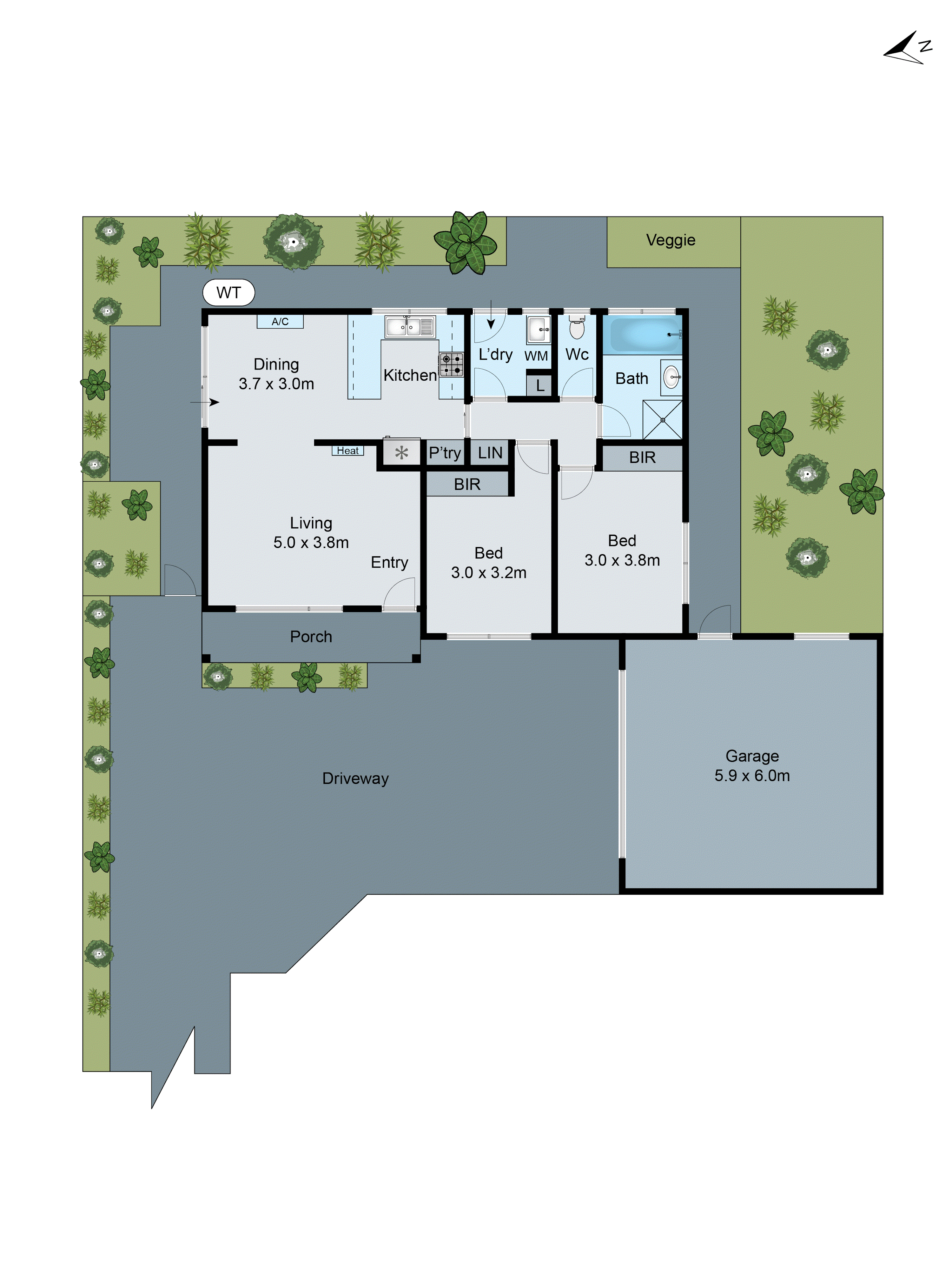 2/19 Amarina Crescent, Grovedale VIC 3216 - Floorplan