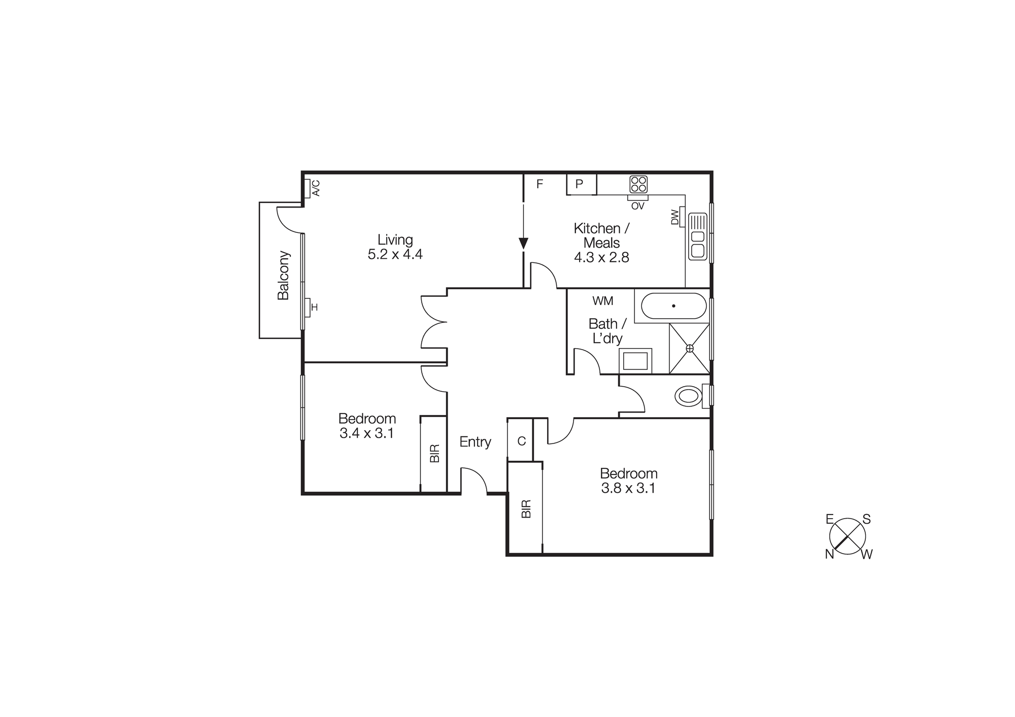 2/19 Avoca Avenue, Elwood VIC 3184 - Floorplan