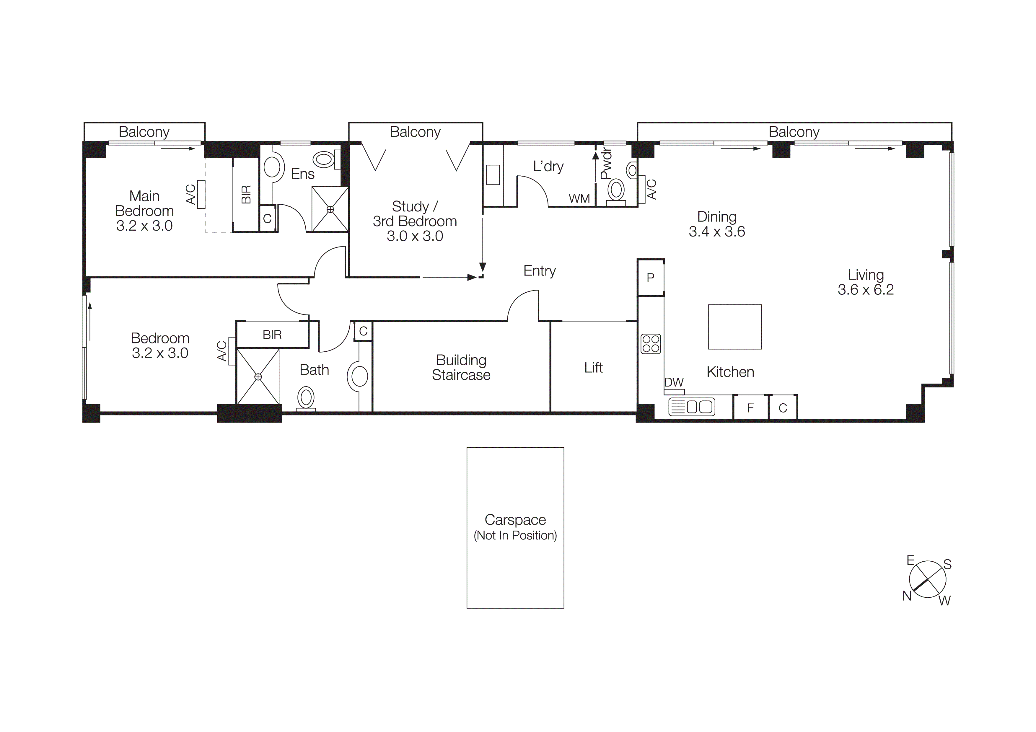 2/19 Beaconsfield Parade, Port Melbourne VIC 3207 - Floorplan
