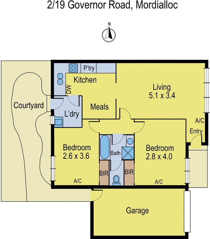 2/19 Governor Road, Mordialloc VIC 3195 - Floorplan