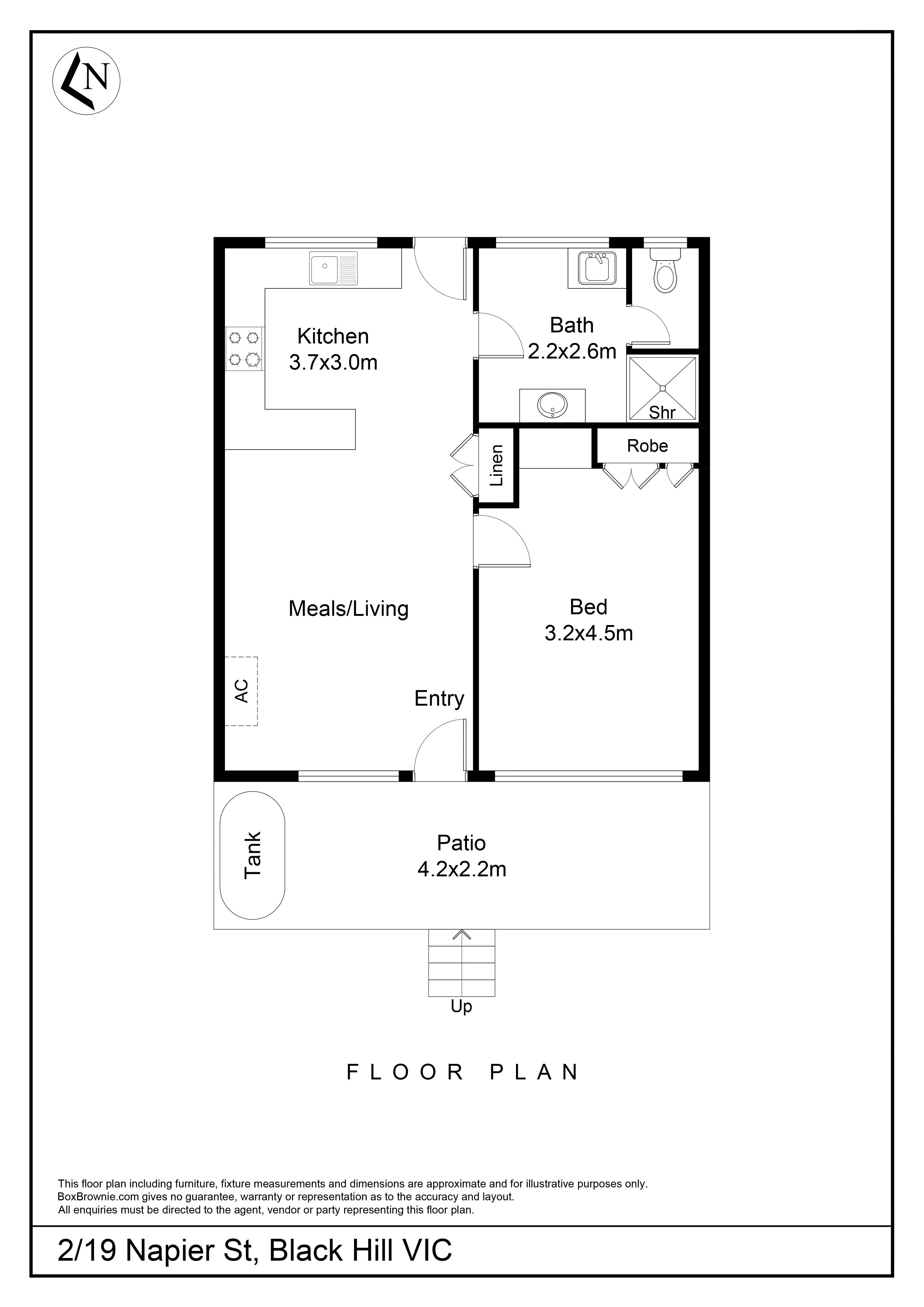 2/19 Napier Street, Black Hill VIC 3350 - Floorplan
